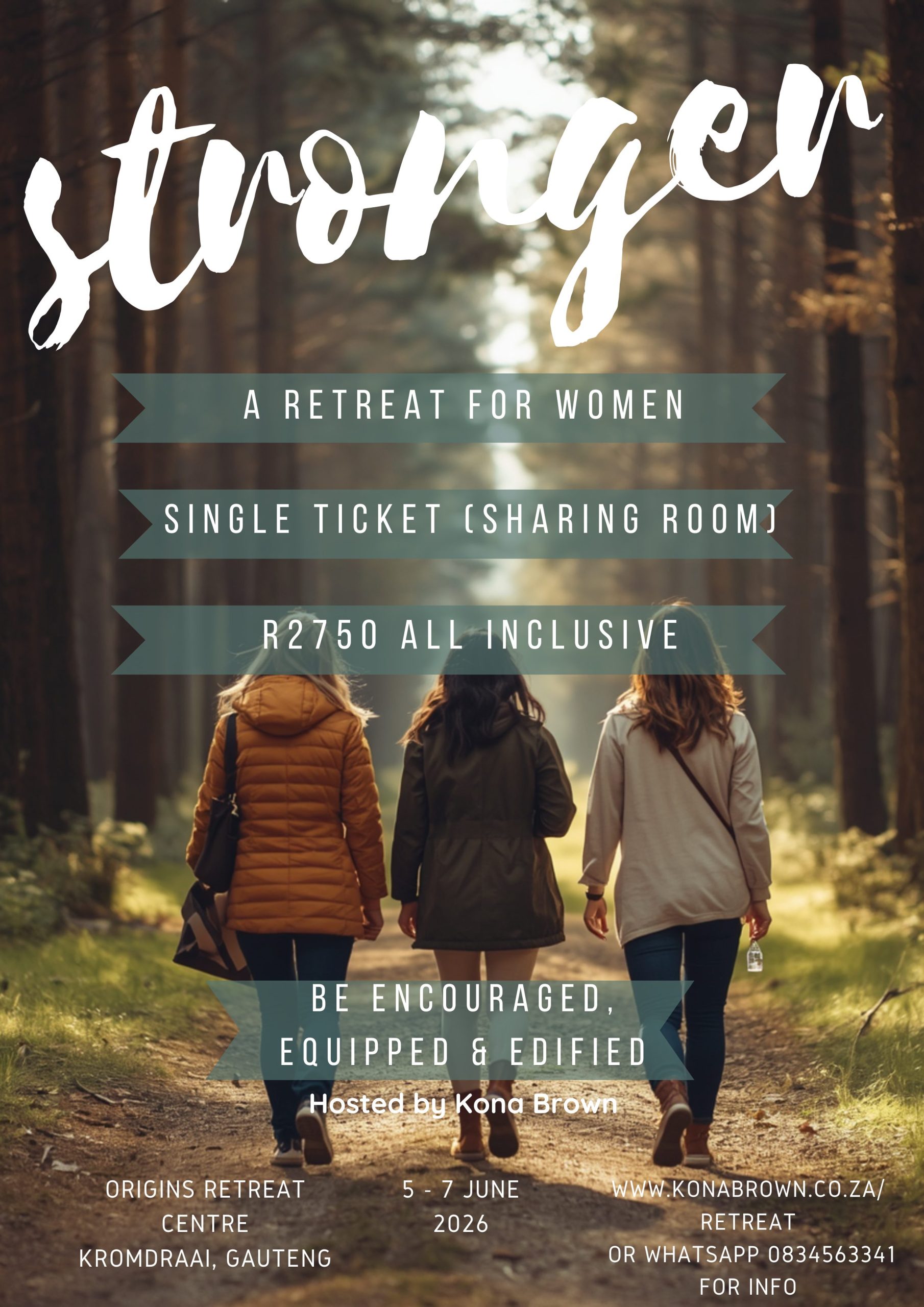 Stronger Women's Retreat Ticket (Sharing Accomodation)